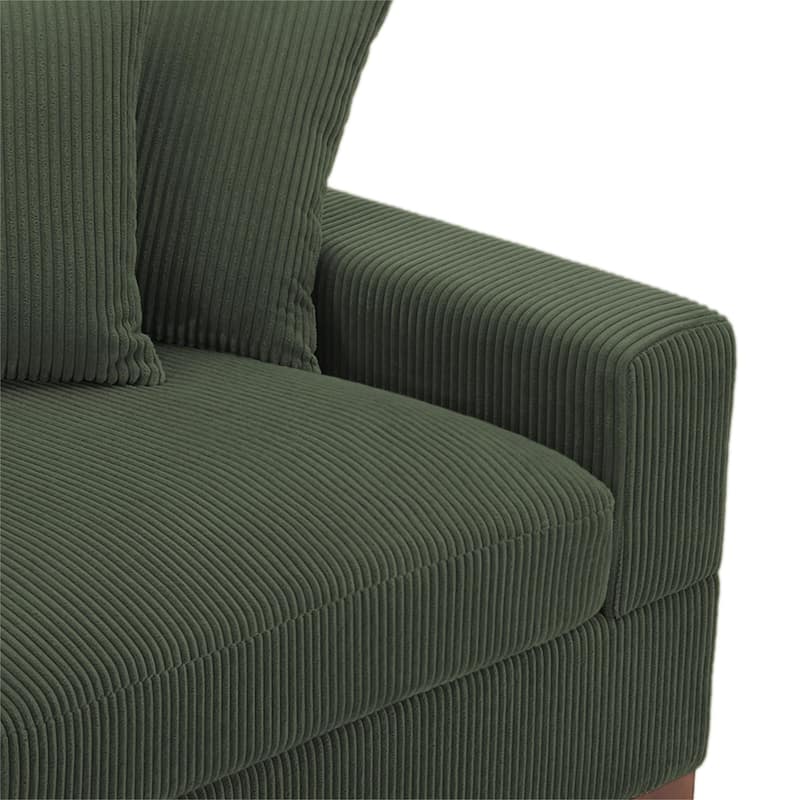 Modern Modular Sectional Sofa Corduroy Chaise Lounges