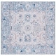 preview thumbnail 15 of 19, SAFAVIEH Tucson Erina Machine Washable Slip Resistant Shabby Chic Rug 6' Square - Blue/Beige - Square