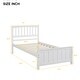 preview thumbnail 7 of 7, Twin Size Wood Platform Bed with Headboard and Footboard, Durable Pine Frame with Reinforced Slats