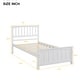 preview thumbnail 16 of 16, Wood Platform Bed with Headboard & Footboard - Twin Size, Durable Design