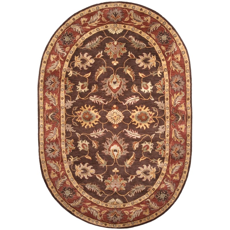 Livabliss Traditional Caesar Border Area Rug