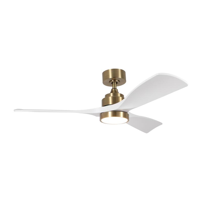 48'' Gold Indoor Ceiling Fan with Light Remote Control
