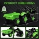 preview thumbnail 9 of 26, 12V Kids 3 in 1 Ride on Excavator & Tractor with Detachable Trailer