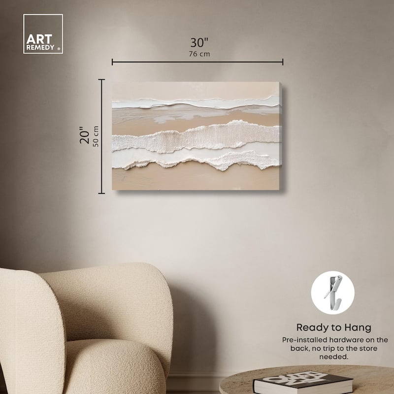 Textured Sea II Canvas by Art Remedy, Gallery Wrapped