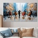 preview thumbnail 5 of 12, Orange African American Harlem City Muscians I - Music Jazz Canvas Wall Art Set - Oversized Traditional Wall Art Decor 48 in. W x 28 in. H - 4 Equal Panels