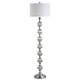 preview thumbnail 4 of 7, February 60.5" Glass/Metal LED Floor Lamp, Mercury Silver by JONATHAN Y - 60.5" H x 16" W x 16" D