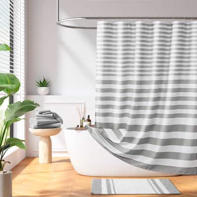 Madison Park Ariana Ombre Waffle Shower Curtain