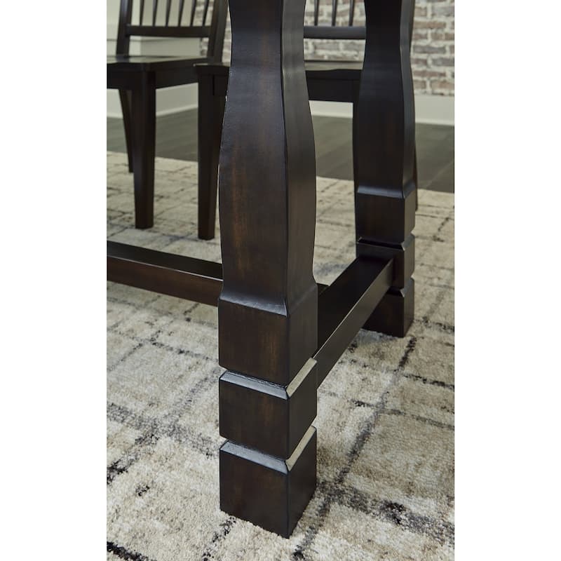 Signature Design by Ashley Charterton Two-tone Brown Dining Table - 82"W x 42"D x 30"H
