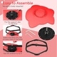preview thumbnail 32 of 39, Costway Kids Sensory Swivel Chair with Non-Slip Metal Base for - See Details