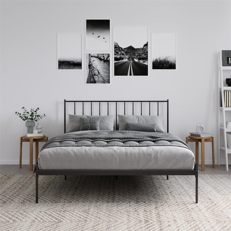 RealRooms Ares Adjustable Height Metal Bed Frame