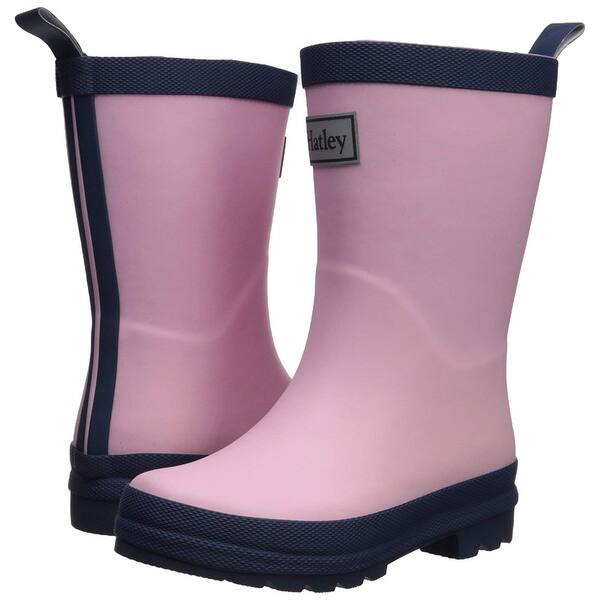 Shop Hatley Kids Little Classic Rain Boots Pink Navy 10 Pink