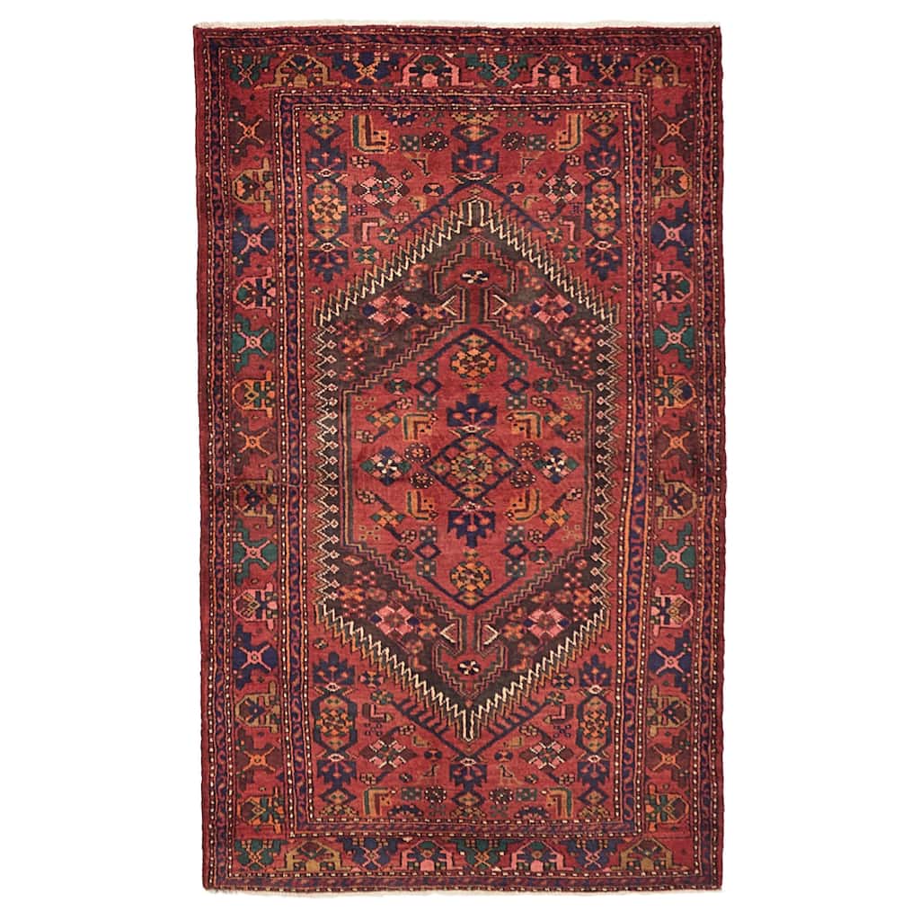 ECARPETGALLERY Hand-knotted Anadol Red Wool Rug - 4'5 x 7'5