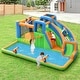 preview thumbnail 2 of 8, Costway 6 in 1 Inflatable Giant Kids Water Park Bounce House with Dual - As Picture Shows - See Details