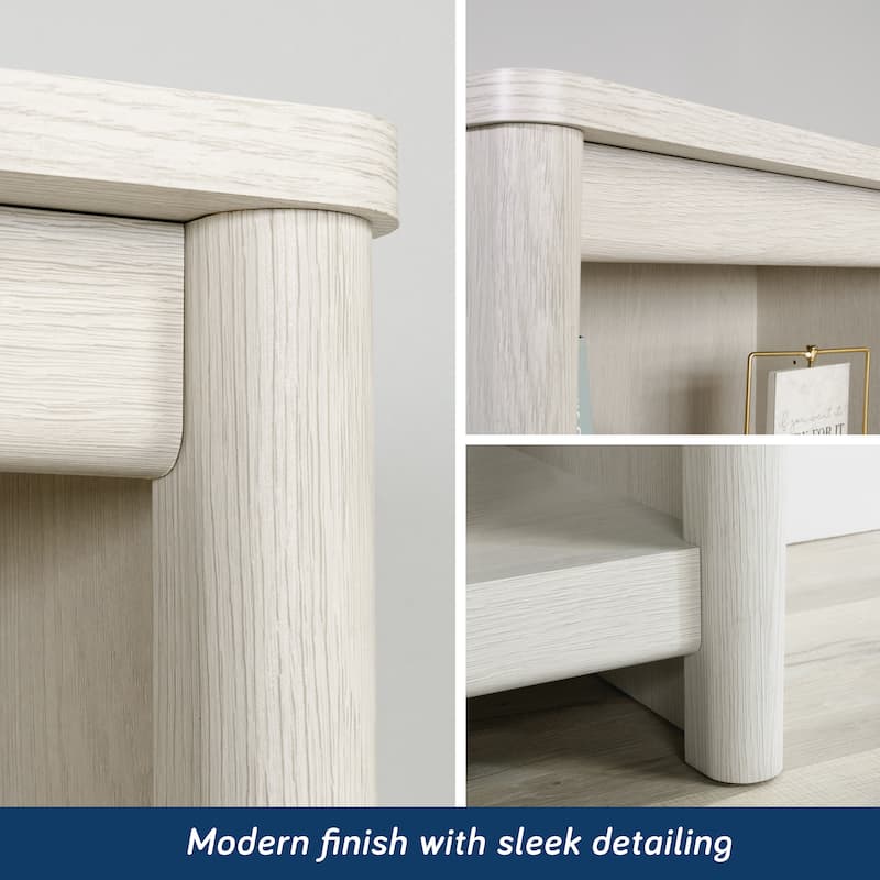 Engineered Wood Vintage 5-Shelf Bookcase, White - 25.2"W x 13.23"D x 69.92"H