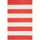 preview thumbnail 72 of 153, SAFAVIEH Handmade Montauk Caspian Stripe Cotton Flatweave Rug 2'3" x 5' - Rust/Ivory - Rectangle