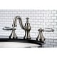 preview thumbnail 6 of 5, Victorian Crystal Widespread Bathroom Faucet satin nickel