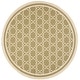 preview thumbnail 69 of 144, SAFAVIEH Courtyard Thomasina Indoor/ Outdoor Waterproof Patio Backyard Rug 7'10" Round - Green/Beige