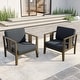 preview thumbnail 66 of 195, Outdoor Teak Solid Wood Patio Furniture Set Loveseat Armchair Table Collection