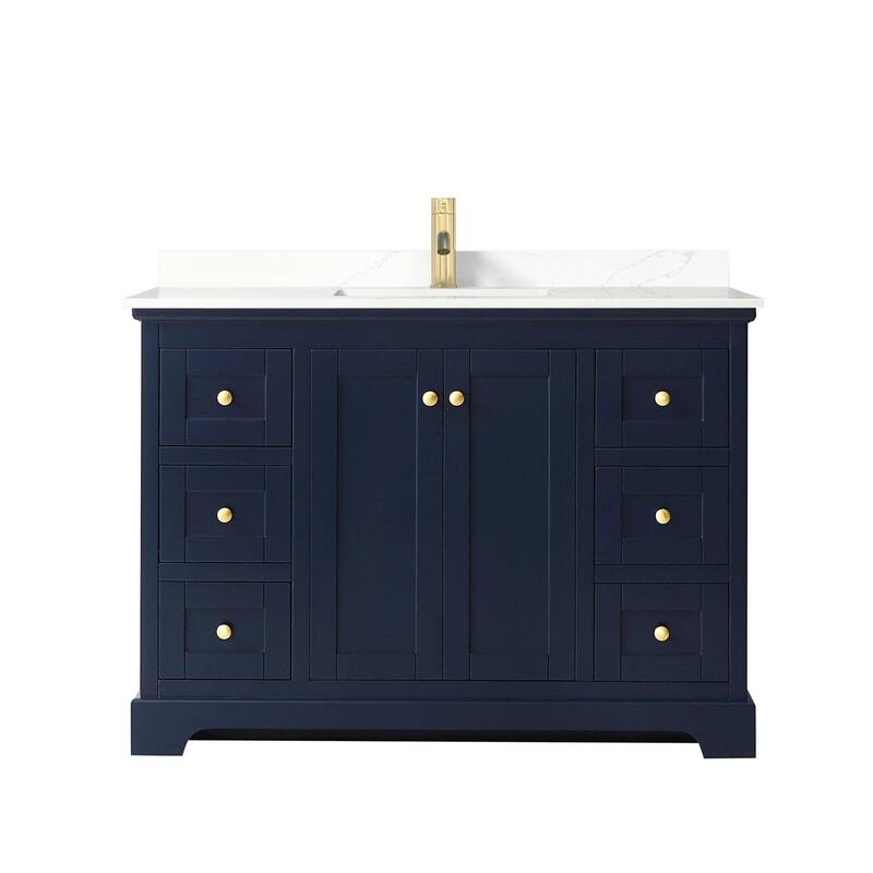 Wyndham Collection WCV232348S-QTZ-UNSMXX Avery 48" Free Standing