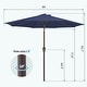preview thumbnail 44 of 76, 9-ft Patio Market Umbrella with Tilting Pole, Waterproof & Breathable Canopy