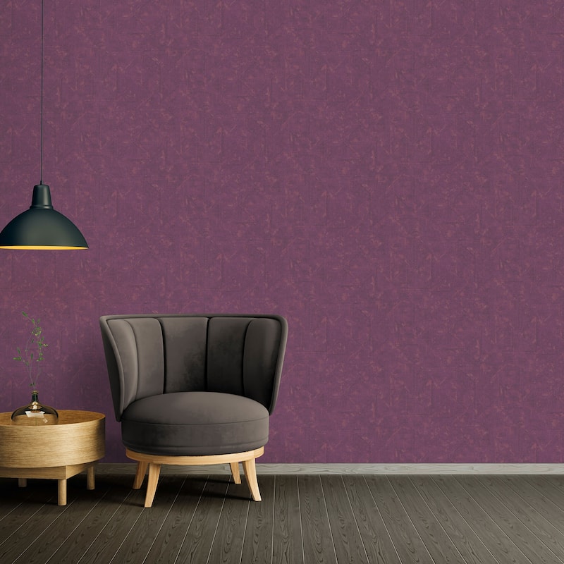 Galerie Wallcoverings Absolutely Chic Distressed Geometric Motif Vinyl on Non-woven Wallpaper Roll