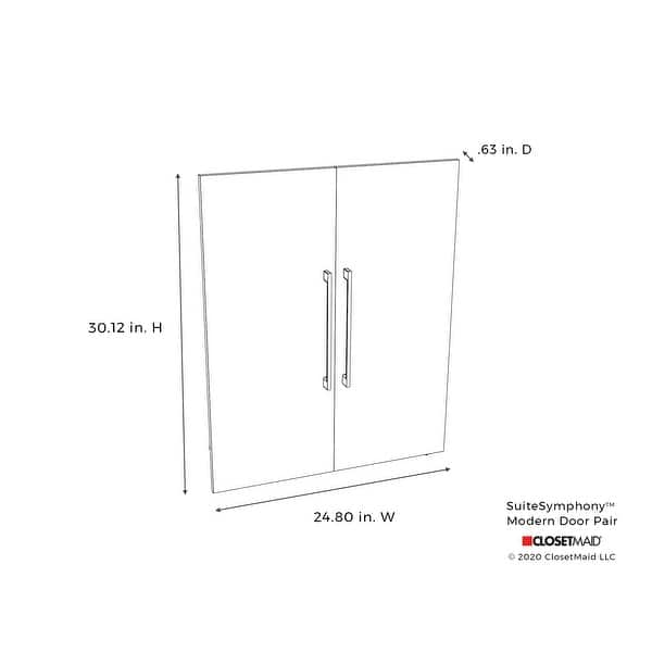 ClosetMaid SuiteSymphony Modern 25-Inch Wide Door Pair