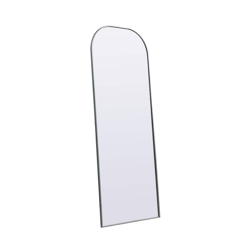 Indigo Home Metal Frame Arch Full Length Mirror 28x74 Inch