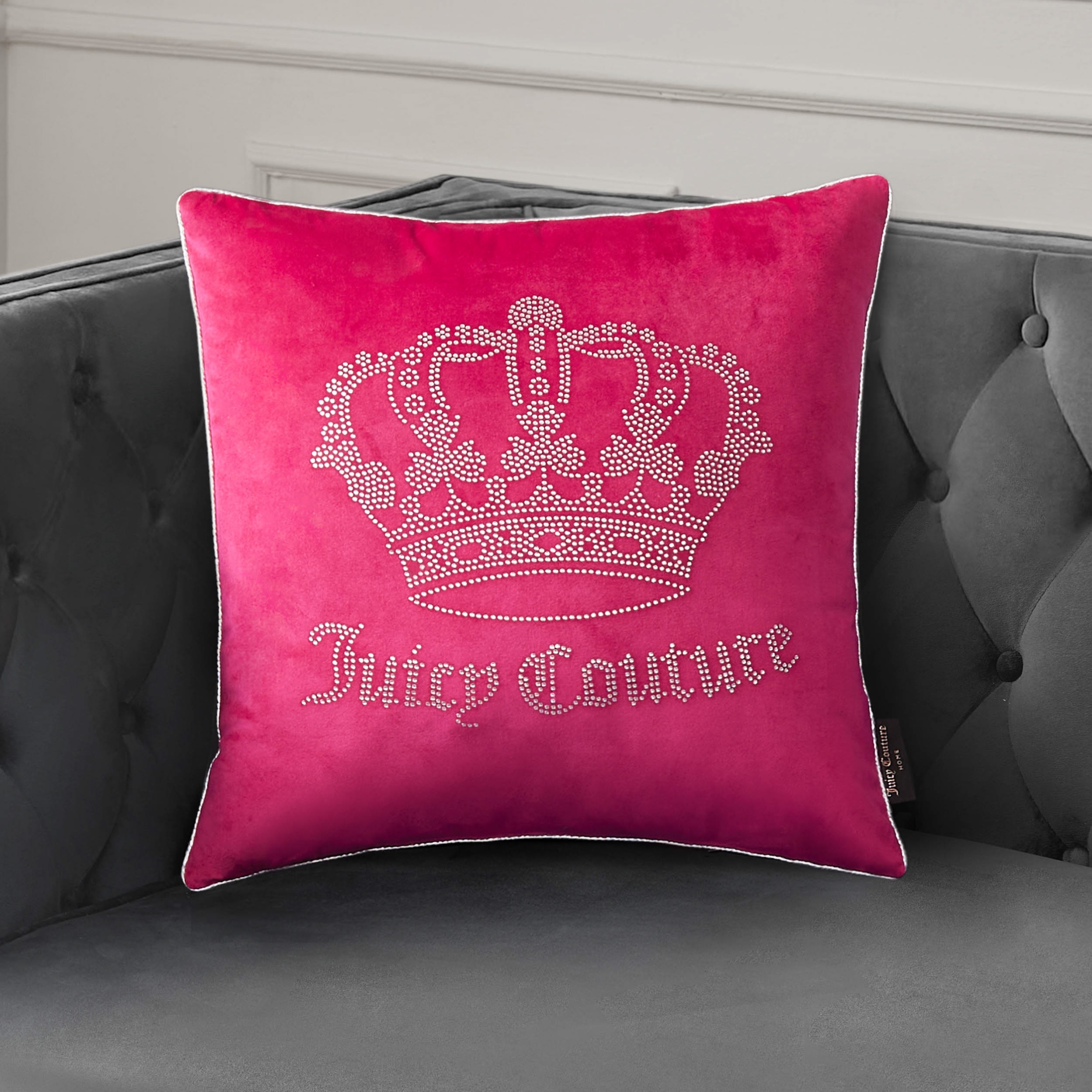 【SALE】Goji Pillow ミディアム Juicy Couture Gothic Rhinestone Crown Pillow 20