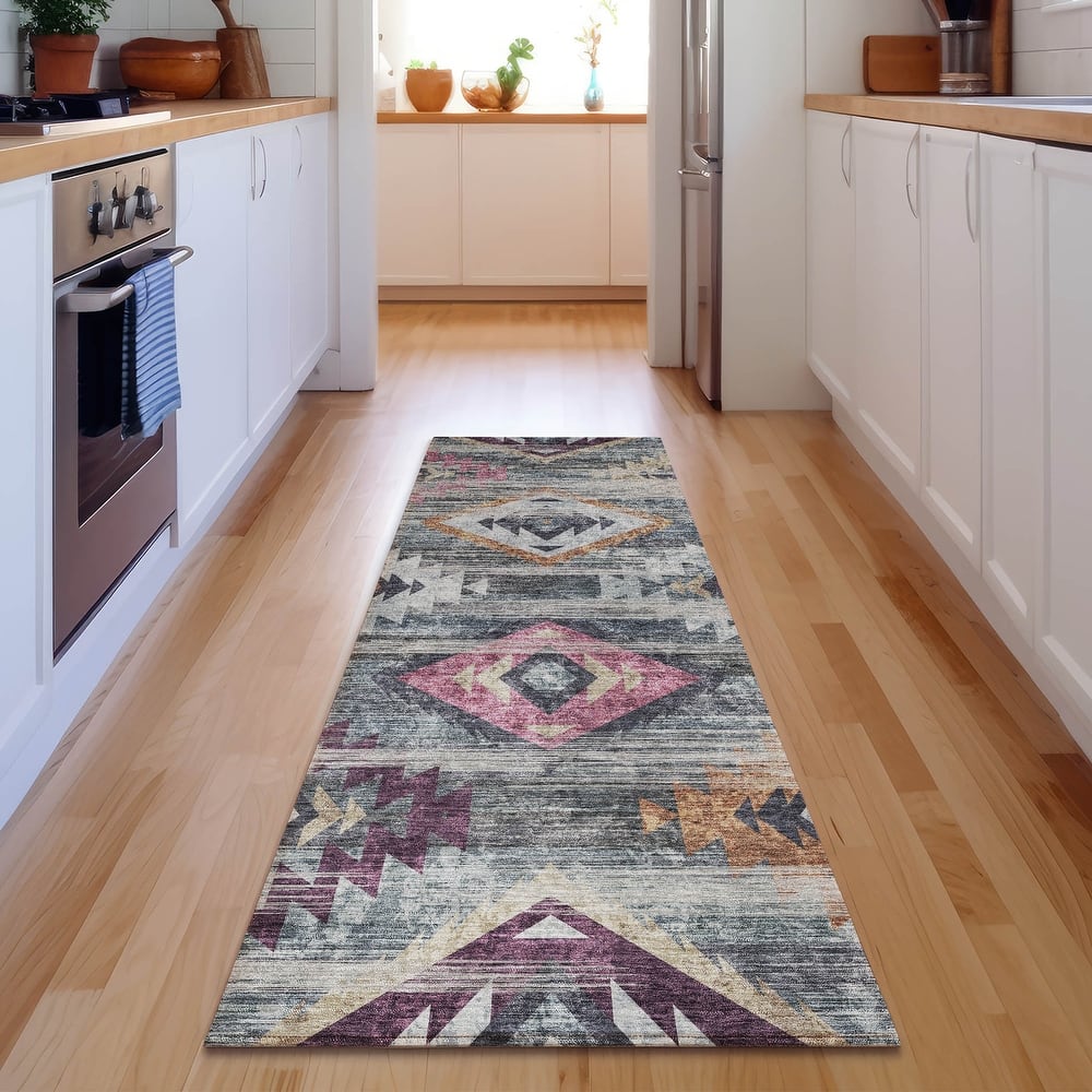 Premium Washable Super Soft Tribal Boho Mayfield Rug