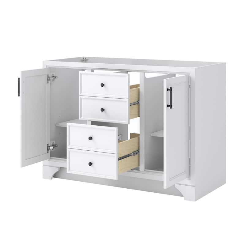 CRAFT + MAIN LCVT4922D-QCV Lanagan 48" Free Standing Single Basin