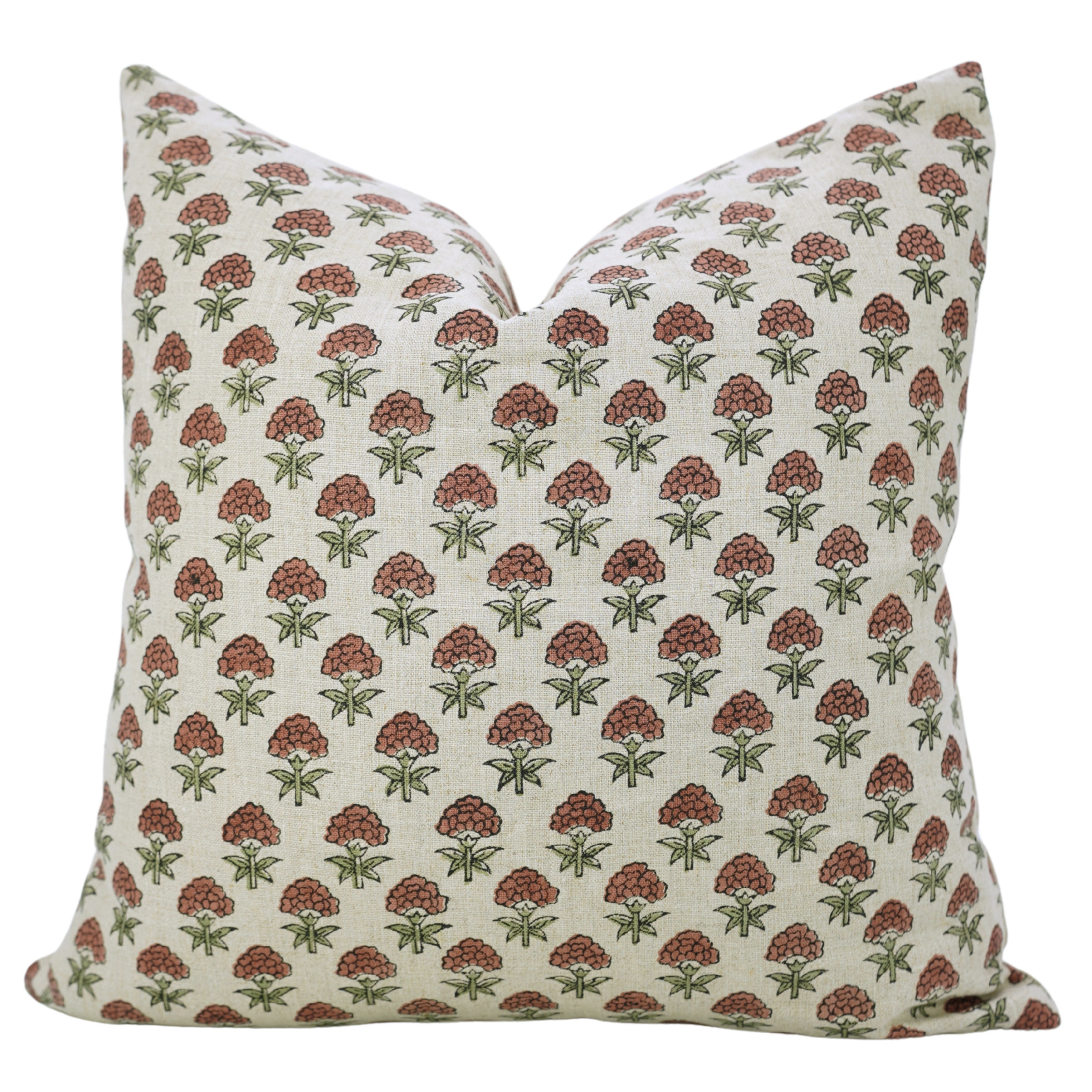 Fabdivine Floral Soft Handmade Cushion Cover for Gift Block Print Décor