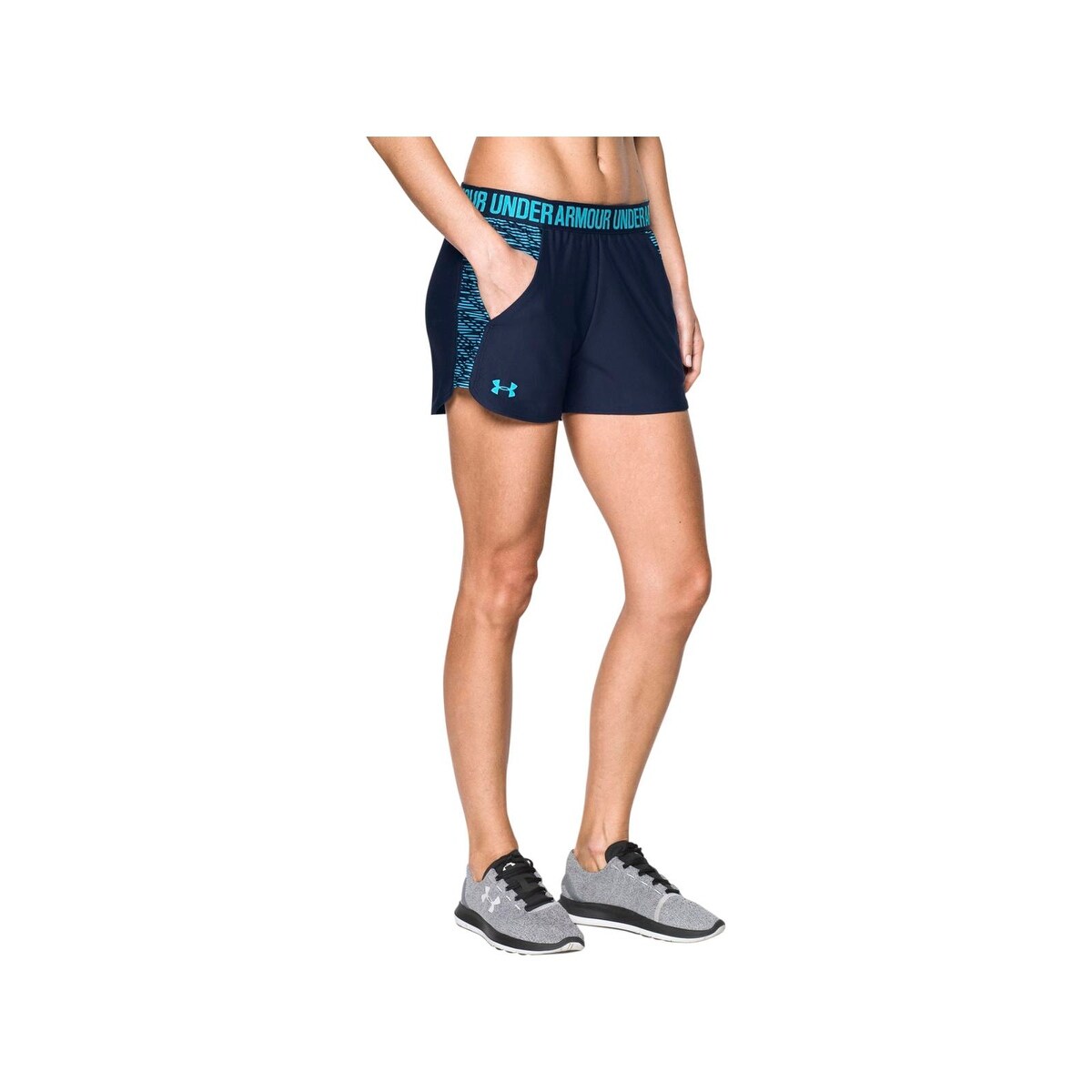under armour navy shorts womens