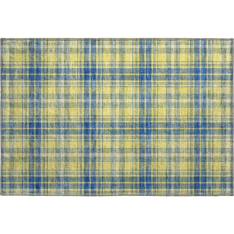 Premium Washable Super Soft Farmhouse Plaid Mayfield Rug