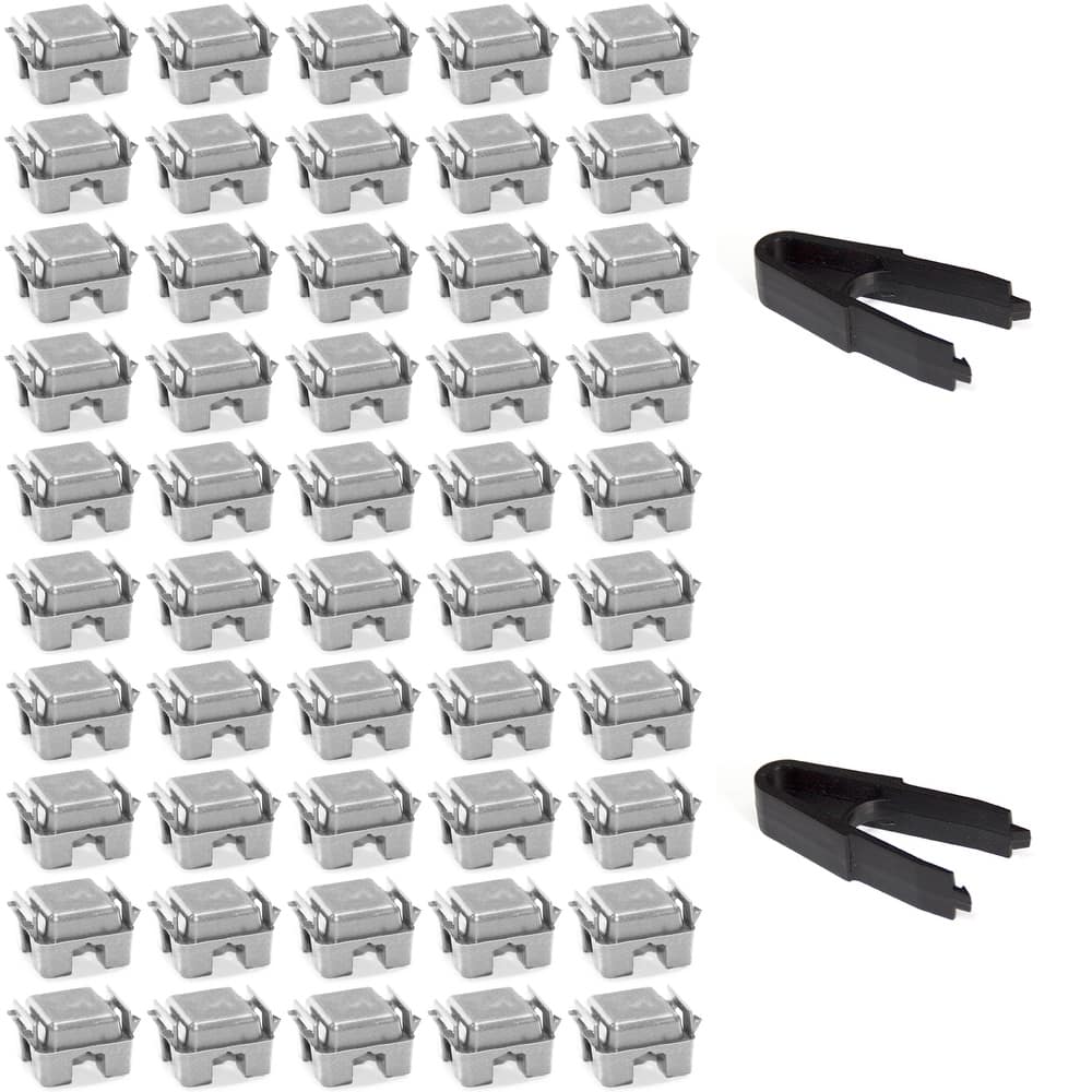Modular Cube Locking Clips Pack of 50 and 2 Tweezers