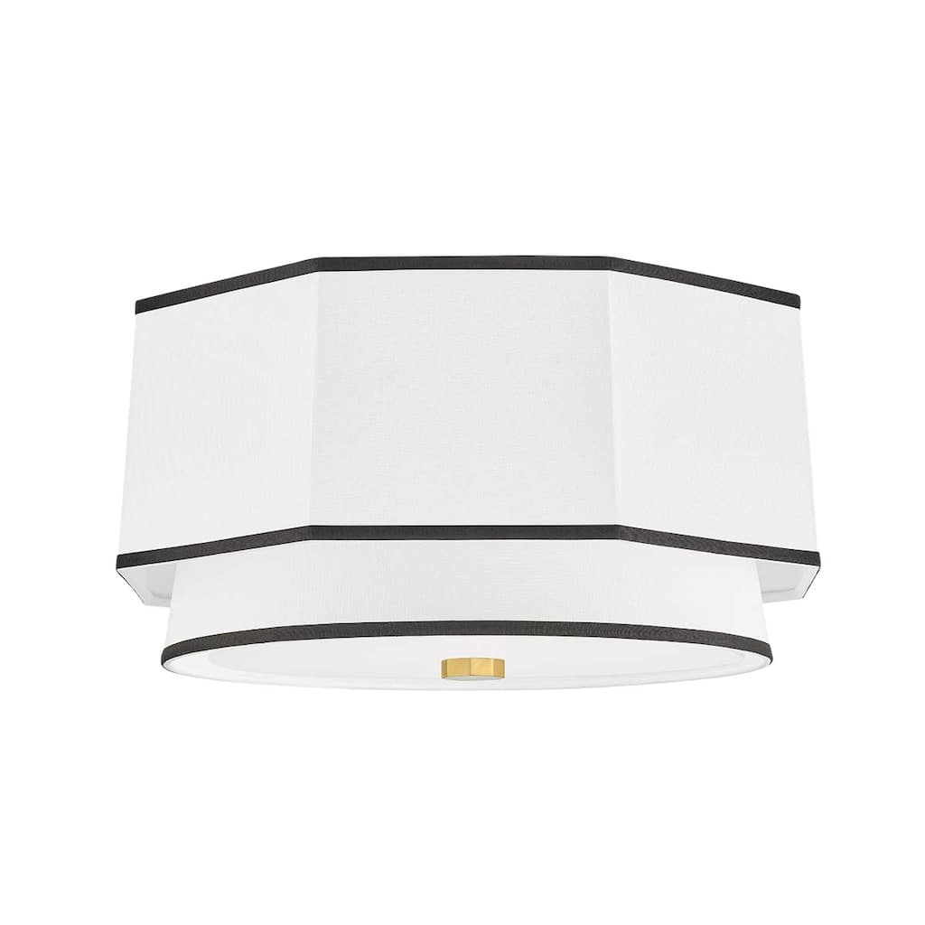 Hudson Valley Lighting Riverdale 2 Light 18" Wide Flush Mount Drum