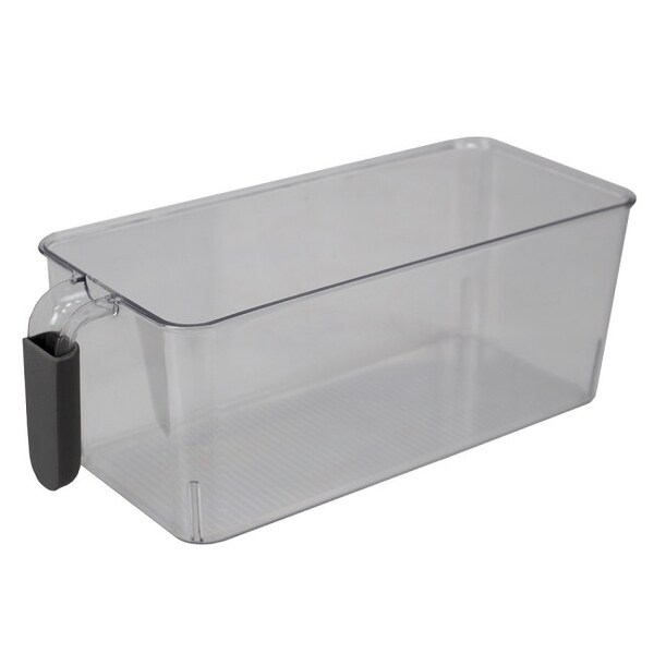 small clear storage bins
