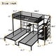 preview thumbnail 6 of 10, Twin XL over Twin & Twin Bunk Bed Metal Triple Bunk Bed with Foldable Desk, Storage Stairs Shelves and Safety Guardrails