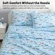 preview thumbnail 48 of 82, HLC.ME Printed Kids Bed Sheets - Patterned Bed Sheet Set - Wrinkle Resistant & Ultra Soft - For Mattresses up to 15 Inches Deep
