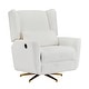 preview thumbnail 4 of 45, Boucle Metal Base Power Recliner Chair with 360° Swivel, 90°-165° Adjustable Backrest, Extended Footrest