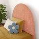 preview thumbnail 13 of 14, Max and Lily Twin-Size Upholstered Bed with Arched Headboard