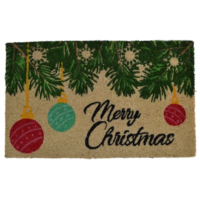 Merry Christmas Seasonal Outdoor Doormat