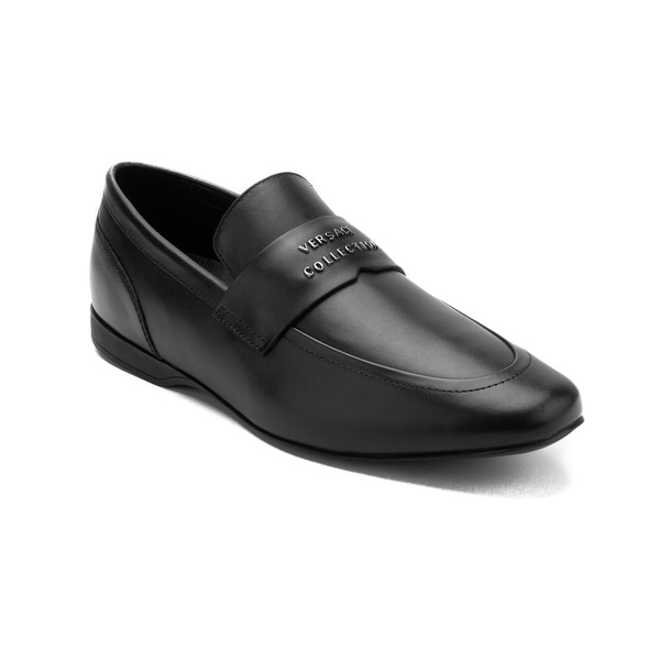 Leather Penny Loafer Dress Shoes Black 