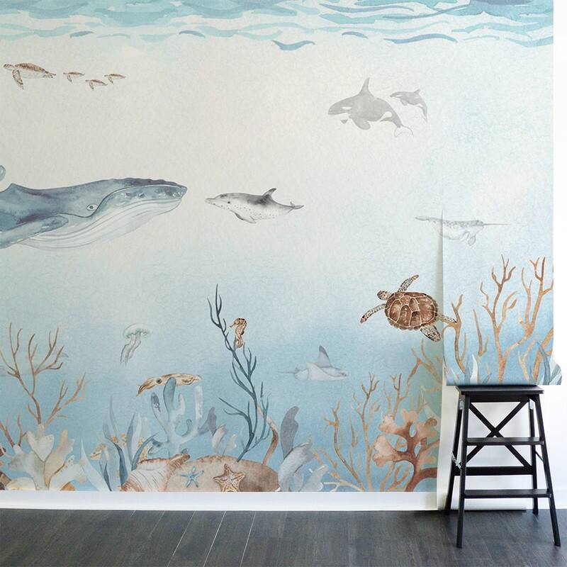 Tempaper Ocean Bliss Peel and Stick Wall Mural - 8' x 13'