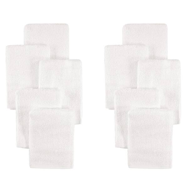 slide 1 of 1, Little Treasure Baby Unisex Rayon from Bamboo Luxurious Washcloths, One Size - White - One Size One Size - White
