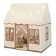 preview thumbnail 5 of 18, Toddler Large Playhouse with Star String Lights - 47.5" x 40" x 54" (L x W x H)