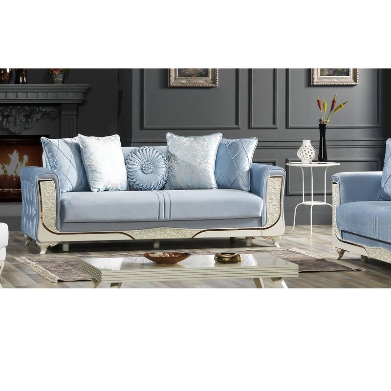 Carmen Modern One Sofa One Love Seat One Chair Living Room Set