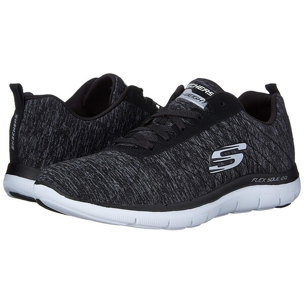Shop Skechers Women's Flex Appeal 2.0 Fashion Sneaker, Black Shop Skechers Women's Flex Appeal 2.0 Fashion Sneaker, Black