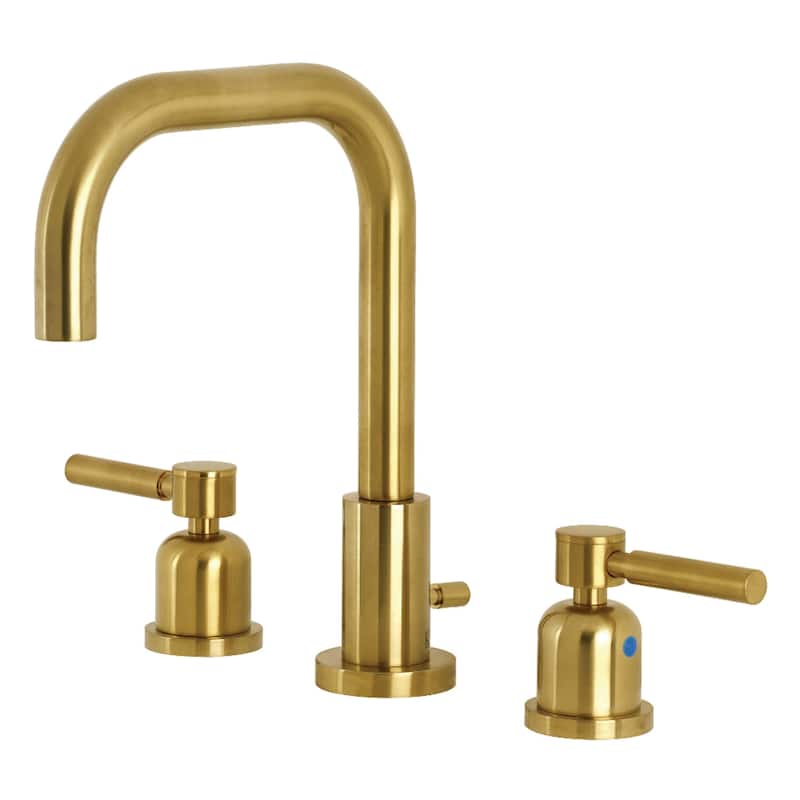 Kingston Brass Concord 8 in. Widespread Bathroom Faucet - Brushed Brass