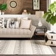 preview thumbnail 2 of 24, Livabliss Freya Handmade Modern Rustic Area Rug Charcoal - 6' x 9'