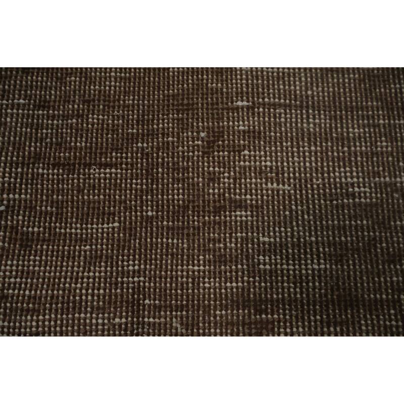 Hand Knotted Oriental 100% Wool Carpet Traditional Medallion Brown Tabriz Area Rug - 12' 10'' X 9' 1''